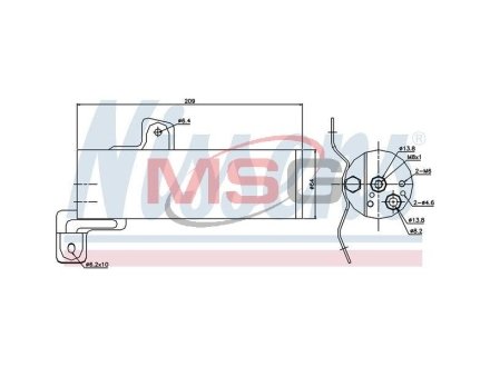 Осушитель, кондиционер NISSENS 95497