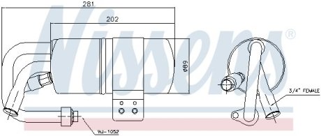 Осушитель, кондиционер NISSENS 95505