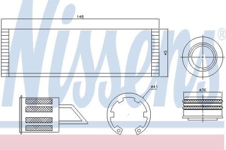 Осушитель, кондиционер NISSENS 95515