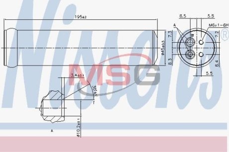 Осушувач,кондиціонер NISSENS 95569