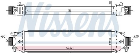 Інтеркулер ALFA GIULIETTA/FIAT DOBLO/OPEL COMBO 1,3D/1,6D 15- NISSENS 961464