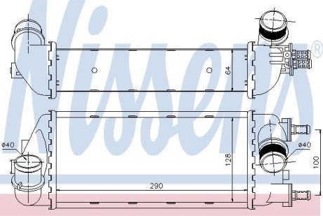 ІнтеркулерFIAT 500 07 0,8 1,3JTD NISSENS 96466