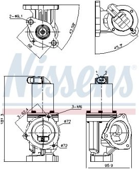 Клапан EGR NISSENS 98167