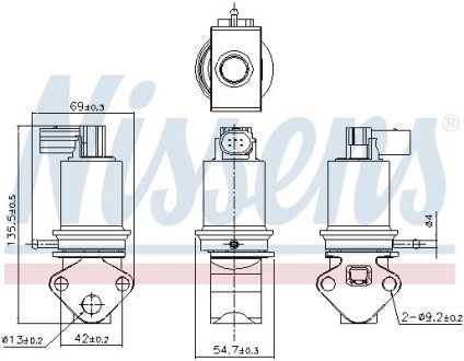 Клапан EGR NISSENS 98179