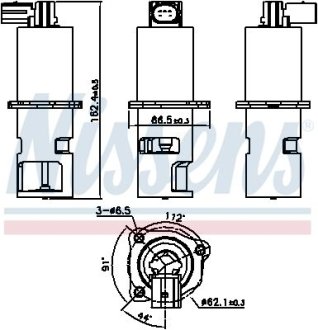 Клапан EGR NISSENS 98190