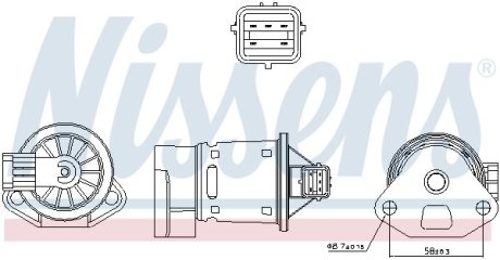 Клапан EGR NISSENS 98246