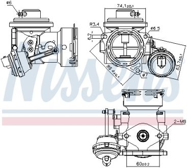 Клапан рециркуляціі ВГ (EGR) First Fit NISSENS 98299