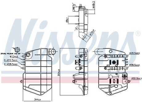 Розширювальний бак охолодження NISSENS 996042