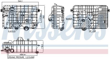 Бачок розширювання NISSENS 996054