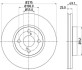 Диск тормозной передний Toyota Corolla 1.4, 1.8, 2.0 (04-07) NISSHINBO ND1016K (фото 1)