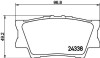 Колодки тормозные дисковые задние Toyota Camry, RAV-4 2.0, 2.4, 2.5 (08-) NISSHINBO NP1016 (фото 1)