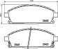 Гальмівні колодки HONDA/INFINITI/NISSAN MDX/Q45/X-Trail "F "95>> NISSHINBO NP2009 (фото 1)