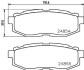 Колодки тормозные дисковые задние Subaru Forester 2.0 (13-19), Tribeca 3.0, 3.6 (06-14) NISSHINBO NP7013 (фото 1)