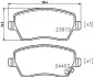 Колодки тормозные дисковые передние Nissan Micra, Note 1.2, 1.5 (06-)/Suzuki Splash, Swift 1.2, 1.3, 1.5 (05-) NISSHINBO NP9004 (фото 1)