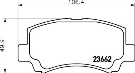 Колодки тормозные дисковые передние Chery QQ6, Jaggi, Kimo 1.1, 1.3 (06-13)/Suzuki Wagon 1.2 (98-00) NISSHINBO NP9020 (фото 1)