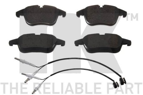 Гальмівні колодки, дискове гальмо (набір) NK 221968