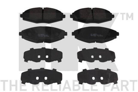 Колодки гальмівні дискові, комплект NK 225004