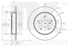 Диск гальмівний (задній) Toyota Camry 2.0-3.5 16V 17-/Lexus ES 2.5 18- (281x12) NK 3145181 (фото 1)