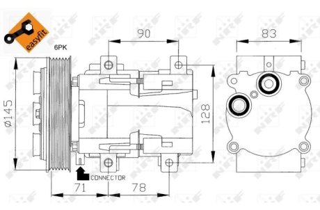 Компрессор, кондиционер NRF 32085