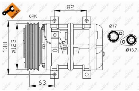 Компресор кондиціонера NRF 32112