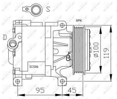 Компрессор, кондиционер NRF 32183G