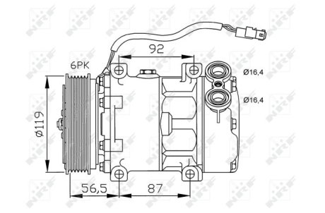 Компресор кондиціонера NRF 32278