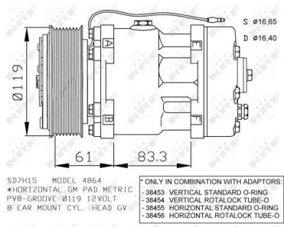 Компресор кондиціонера NRF 32286