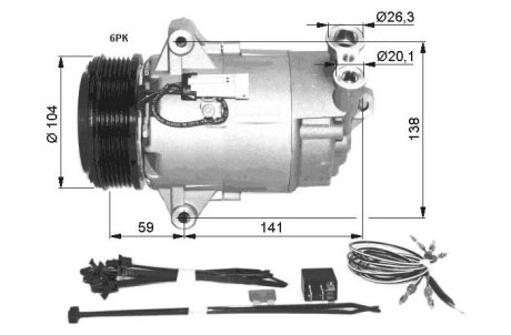 Компрессор кондиционера NRF 32427