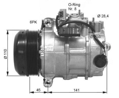 Компресор кондицiонера NRF 32676G