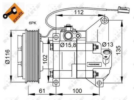 Компресор кондицiонера NRF 32687G