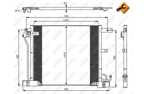 Конденсатор, кондиционер NRF 350040