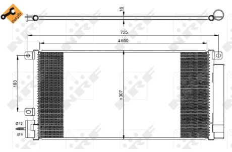 Конденсатор, кондиционер NRF 350067