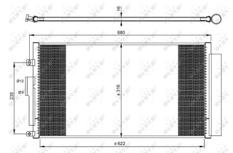 Конденсатор, кондиционер NRF 350071