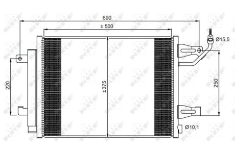 Конденсатор, кондиционер NRF 350073