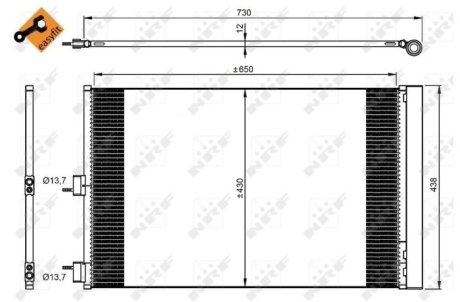 Конденсатор, кондиционер NRF 350206