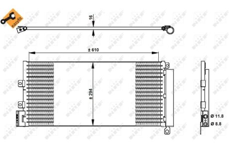 FIAT LINEA 1.3D-1.6D NRF 350332