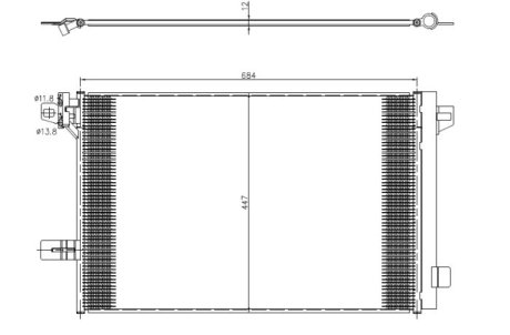 Радиатор кондиционера NRF 350369