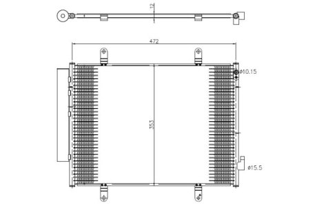 CHЈODNICA KLIMY SUZUKI CELERIO 14- NRF 350371