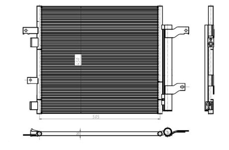 CHLODNICA KLIMATYZACJI NRF 350388