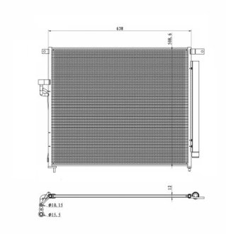 CH£ODNICA KLIMATYZACJI FORD NRF 350425