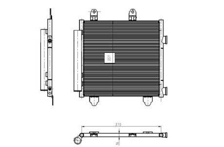 SKRAPLACZ KLIMATYZACJI TOYOTA AYGO 14- NRF 350445