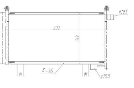 SKRAPLACZ KLIMATYZACJI FIAT SEDICI / SUZUKI SX4 06- NRF 350473