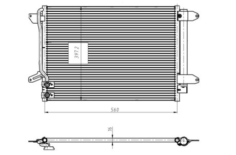 Радиатор кондиционера NRF 350507