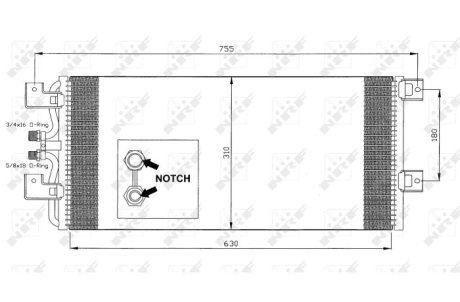 Конденсатор, кондиционер NRF 35140