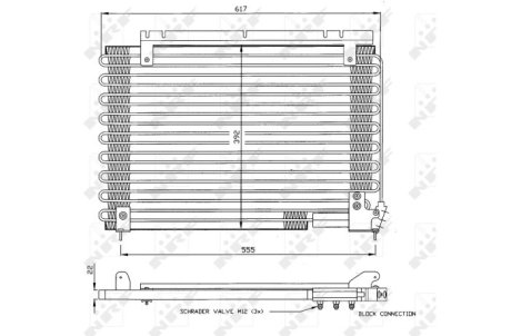 Радіатор кондиціонера NRF 35191