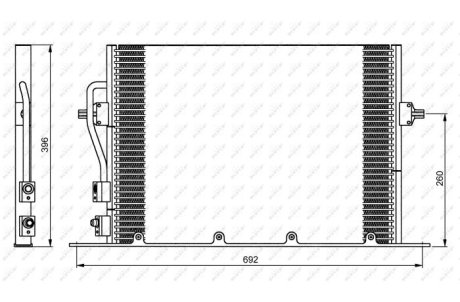 Радіатор кондиціонера NRF 35196