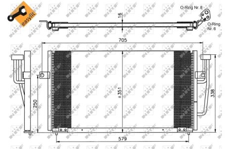 Конденсатор, кондиционер NRF 35234