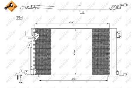 Конденсатор, кондиционер NRF 35304