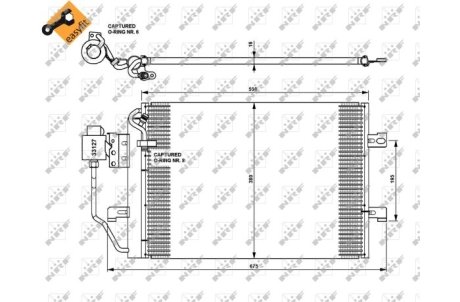 Конденсатор, кондиционер NRF 35309