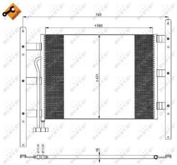 Радіатор кондиціонера NRF 35329